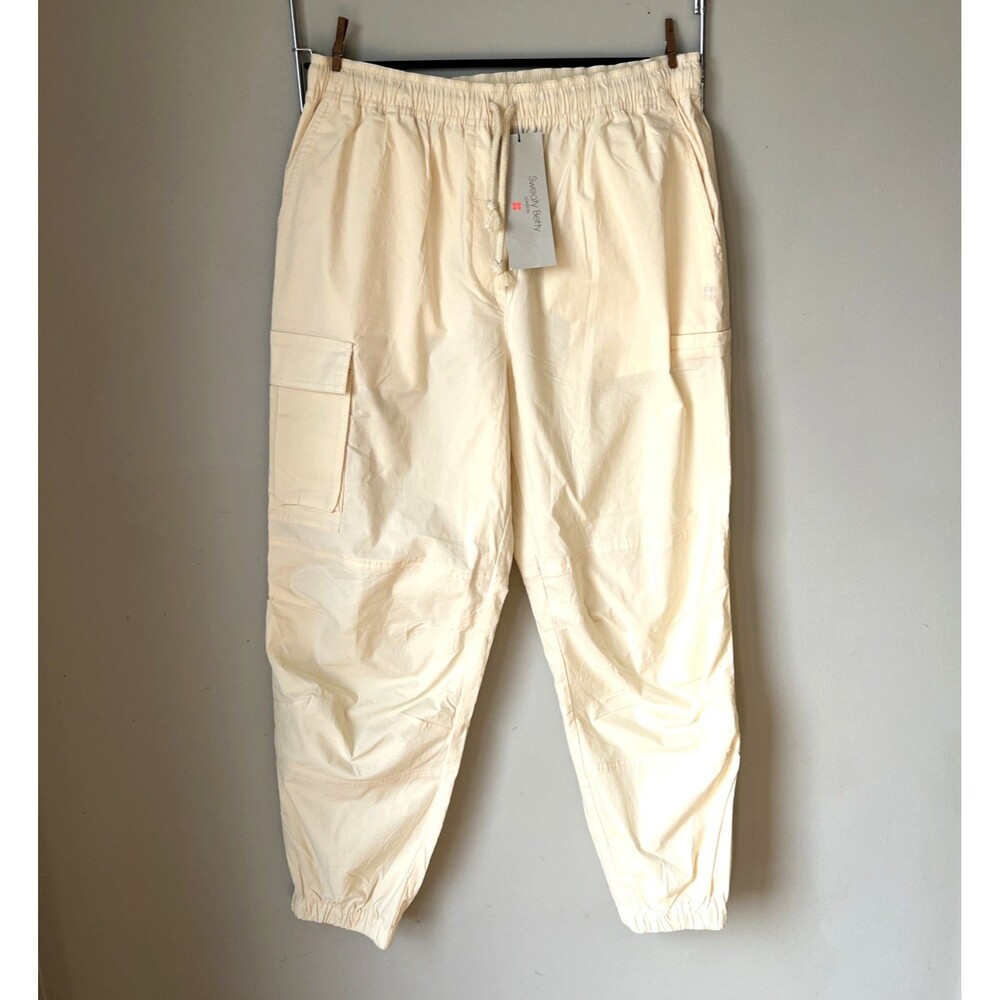 Sweaty Betty Quinn Cargo Pant Women's SB8304 Sz: L US: 10 Mirage White $128 NWT